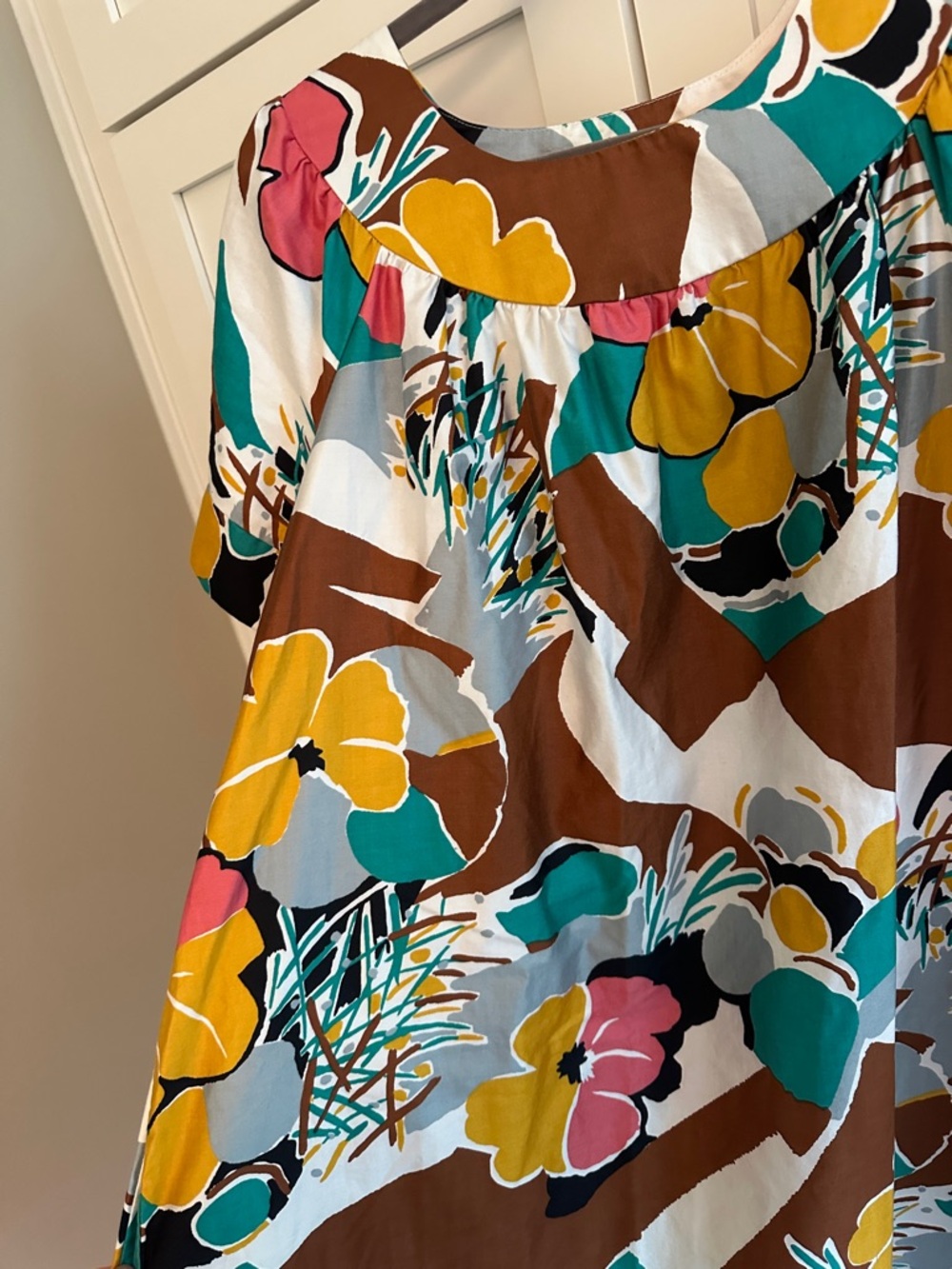 VINTAGE 1970s COTTON DRESS - Picture 2 of 6